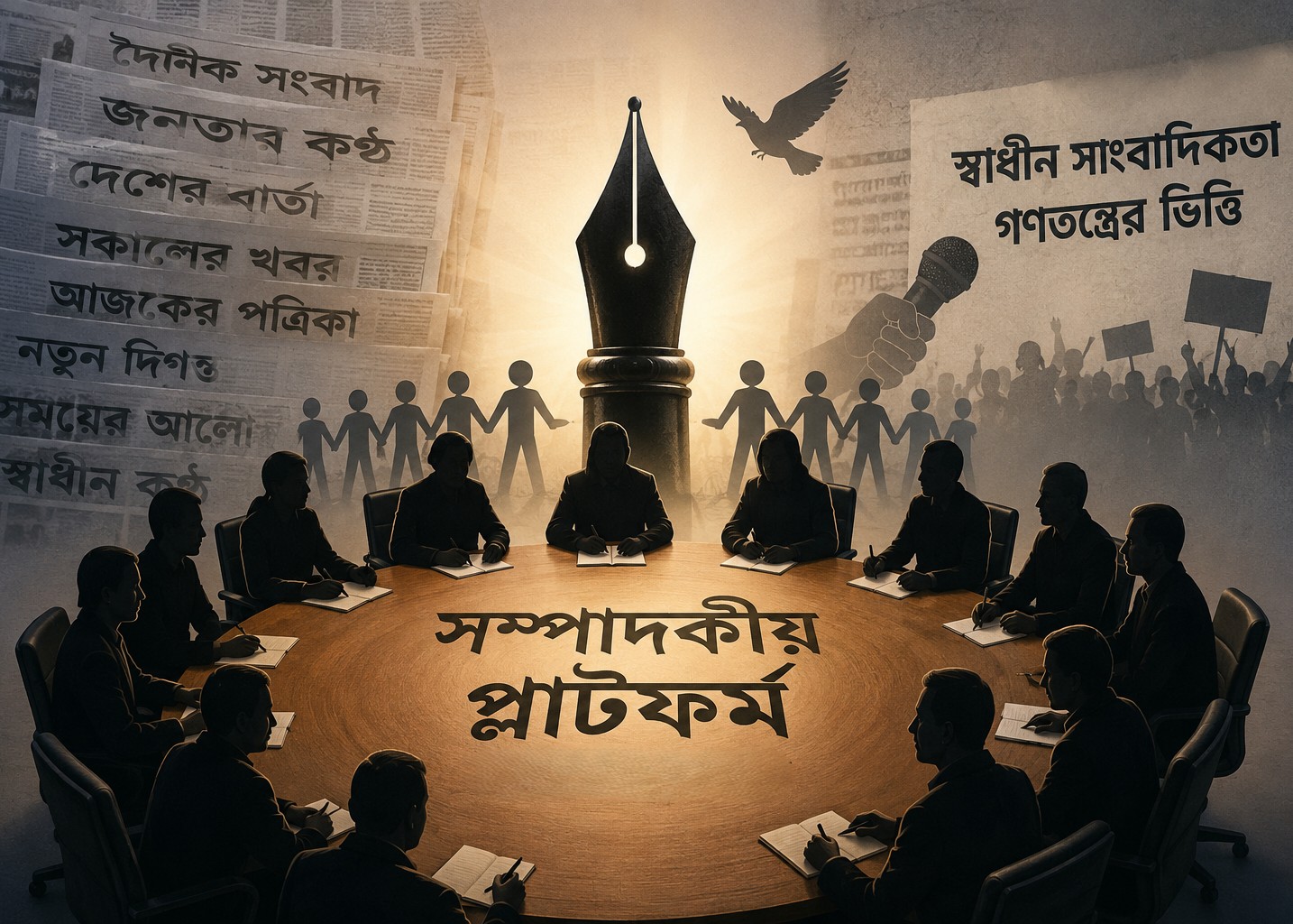 ফ্যাসিবাদ-পরবর্তী মুক্ত গণমাধ্যম গঠনে ৩৪ সম্পাদকের ঐক্যবদ্ধ সম্পাদকীয় প্লাটফর্ম গঠনের আহ্বান